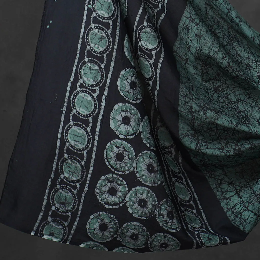 Green - Kutch Print Cotton 3pc Batik Dress Material 96