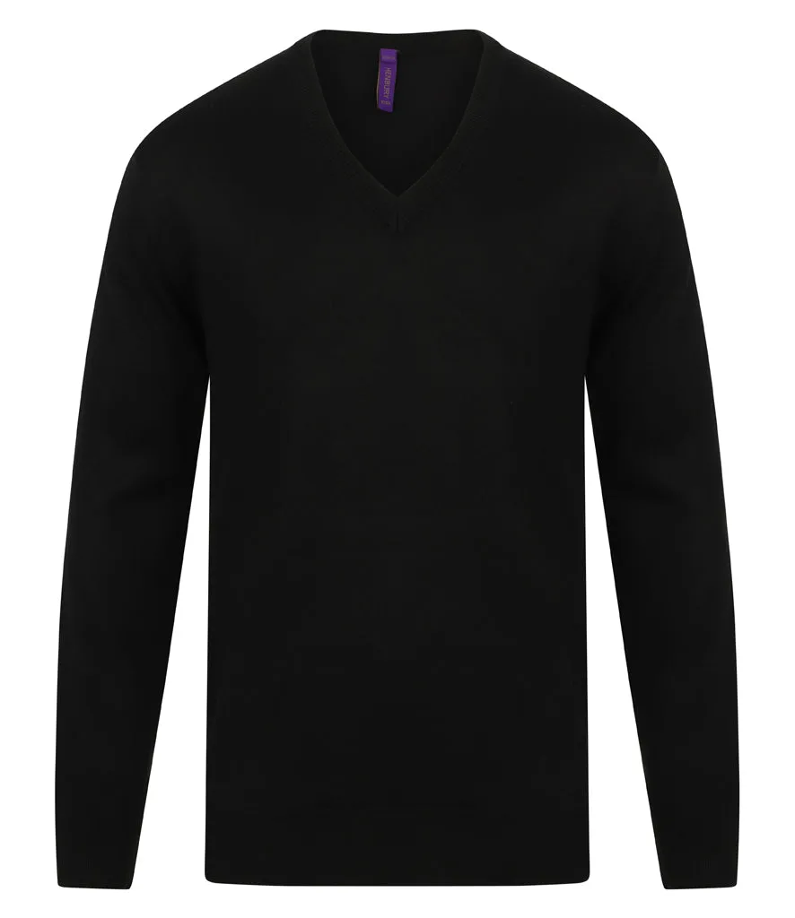 Henbury Acrylic V Neck Sweater