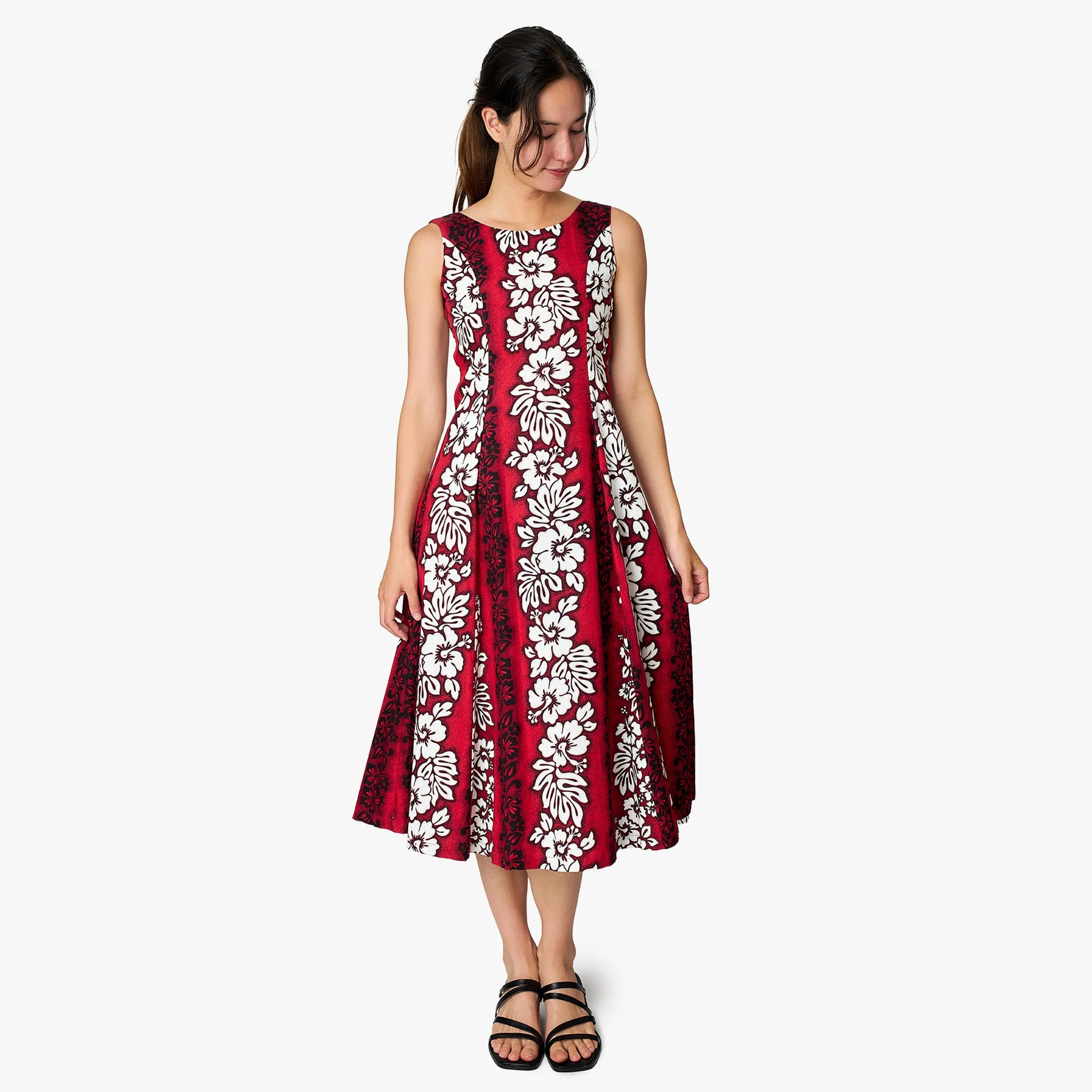 Hibiscus Panel Sylvia Dress