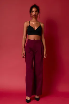 High-Waisted Suit Trousers