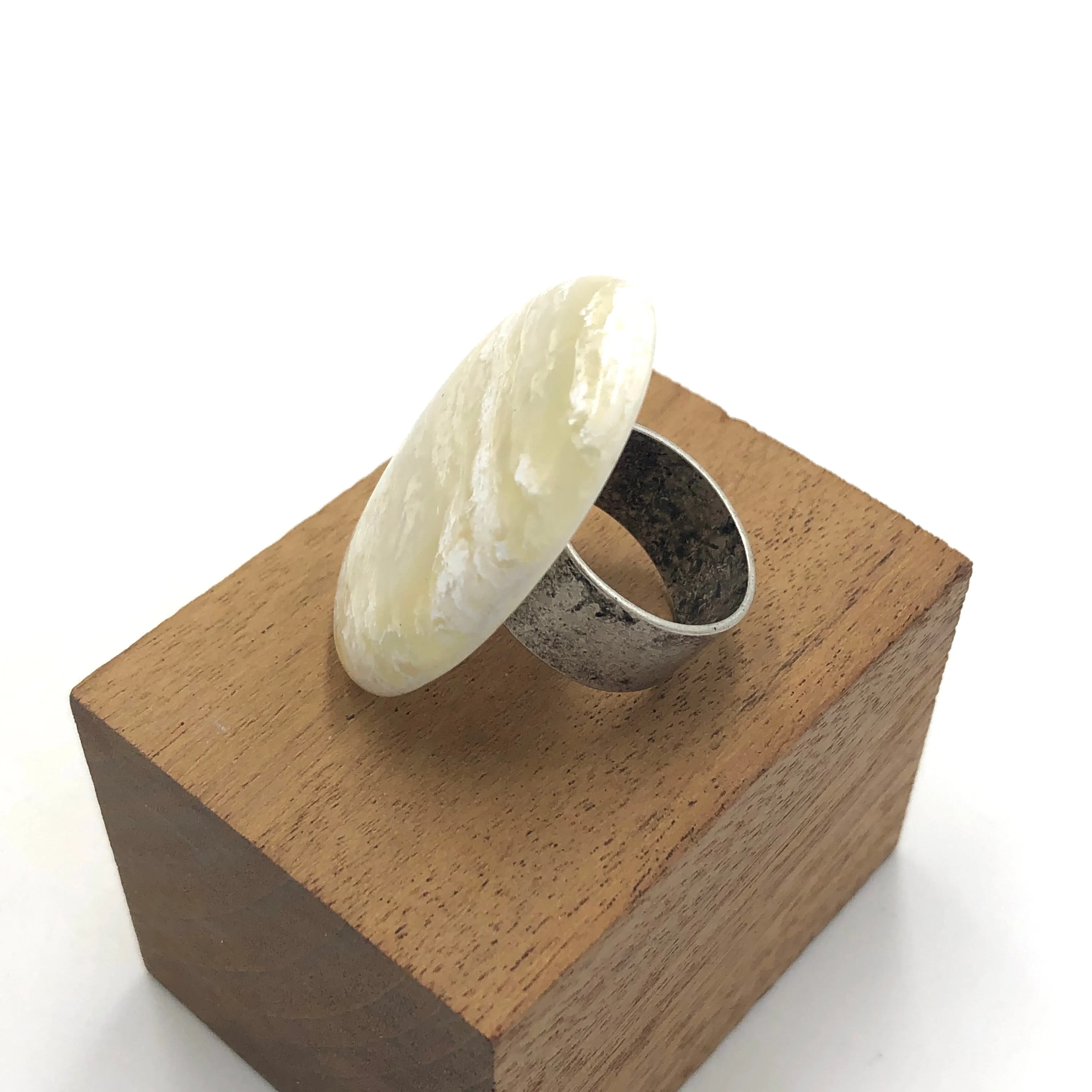 Ice Cap Oval Cocktail Ring