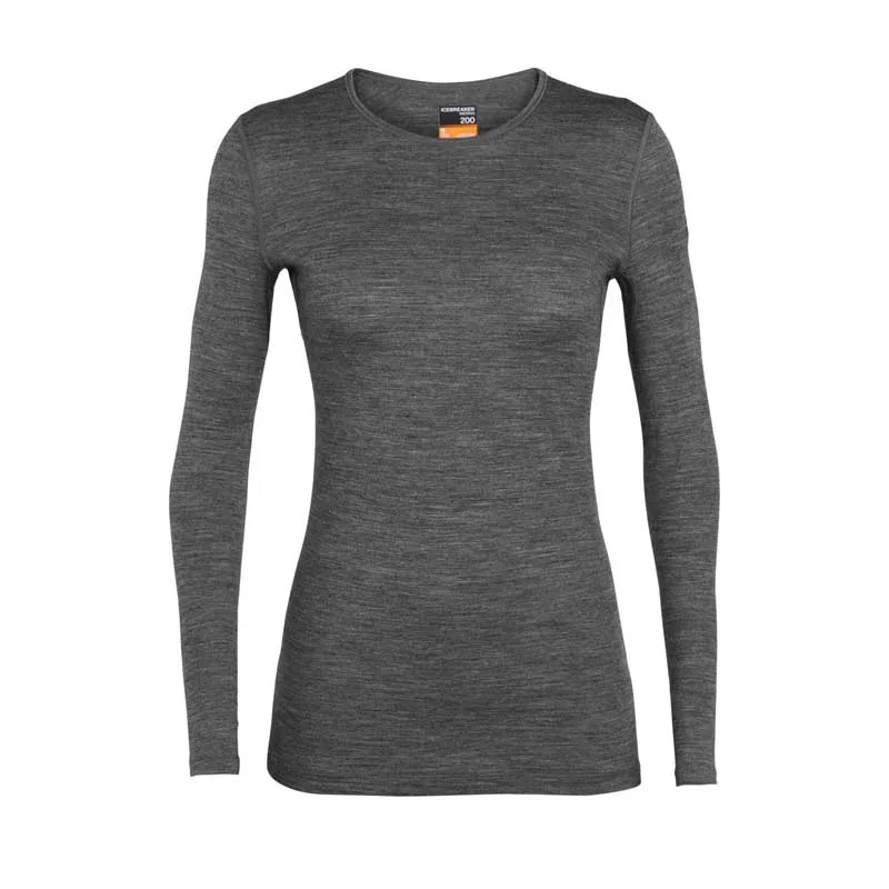 Icebreaker 200 Oasis Long Sleeve Crewe Womens Thermal Top