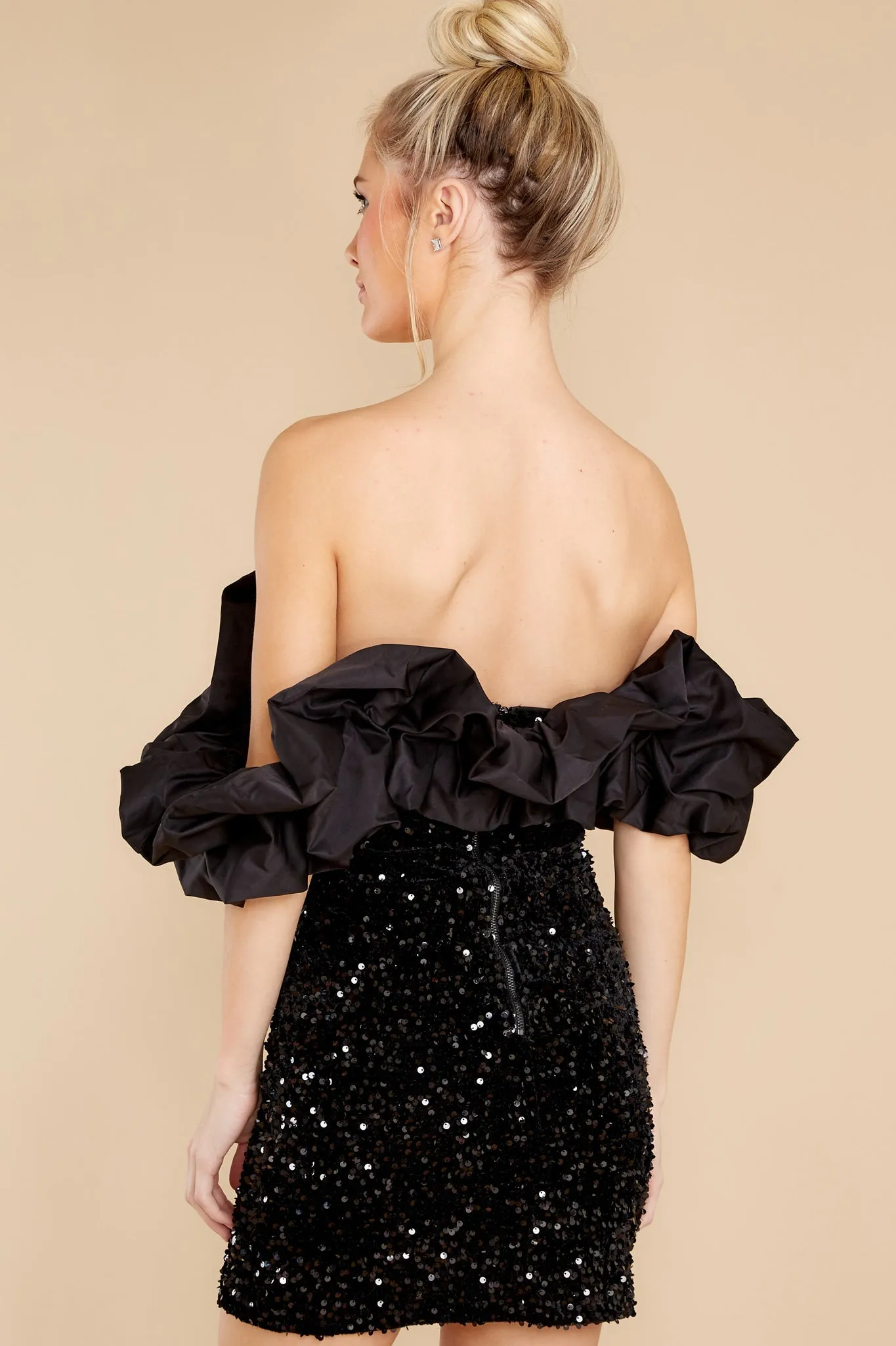 Inner Sparkle Black Sequin Dress