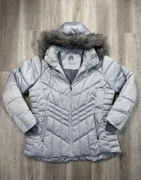 Jacket Puffer & Quilted By Zeroxposur In Grey, Size: Xxl