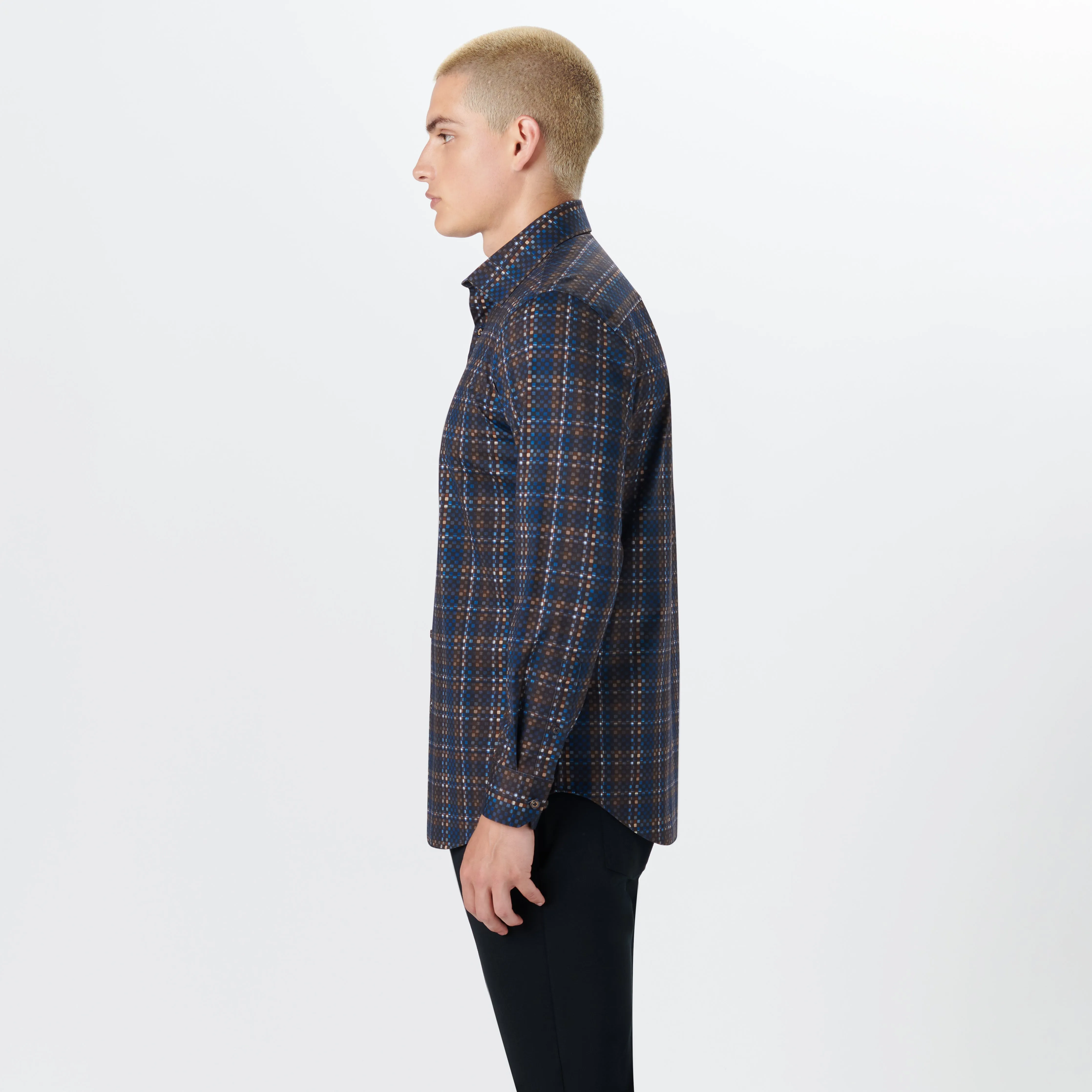 JAMES Checkerboard Check OoohCotton Shirt