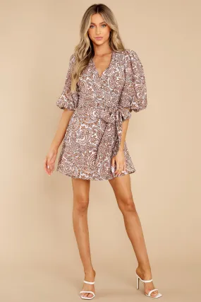 Jedda Paisley Wrap Mini Dress