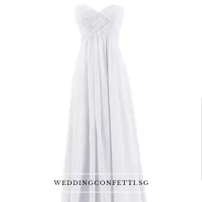 Kerdelia White Chiffon Tube Dress