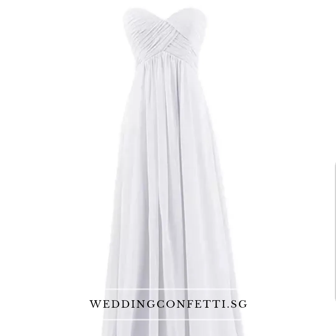 Kerdelia White Chiffon Tube Dress