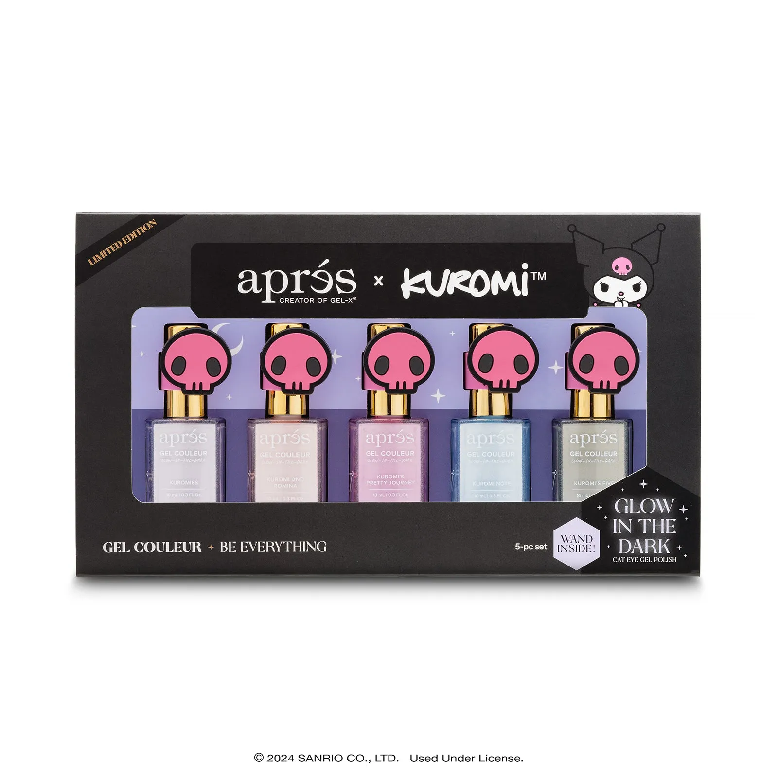 Kuromi™ Caty Eye Gel Couleur (Set of 5), 10ml