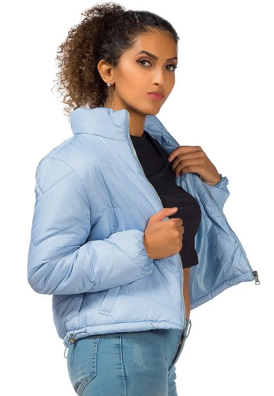 Ladies Long Sleeve Puffer Jacket