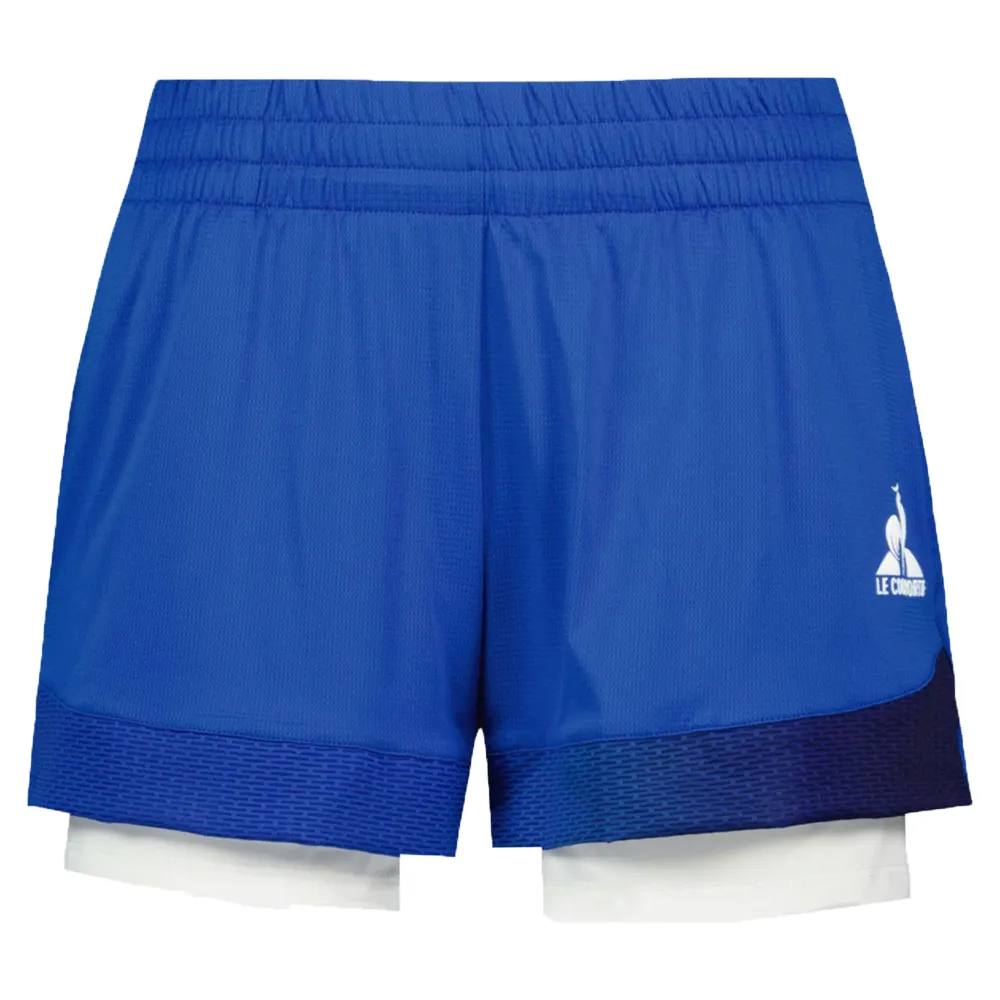 Le Coq Sportif Tennis Jupe-Shorts (Ladies) - Dress Blue/New