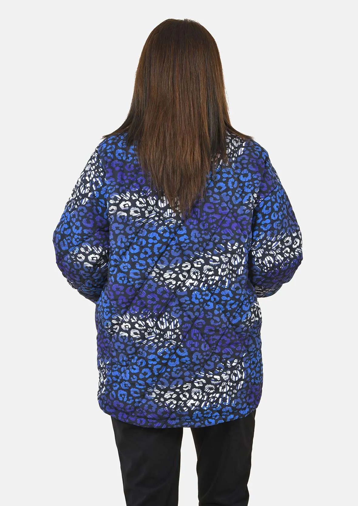 Leopard Print Puffer Jacket