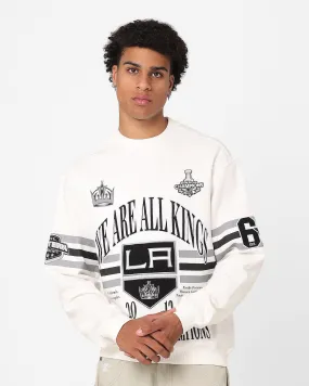 Majestic Athletic Los Angeles Kings We Are All Kings Crewneck Sweatshirt Optic White