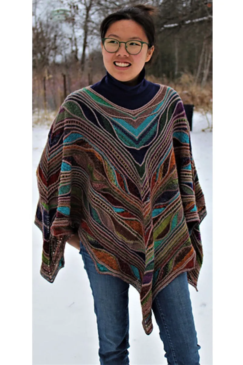 MarinJa Knits Patterns - Aflutter Poncho - PDF Download