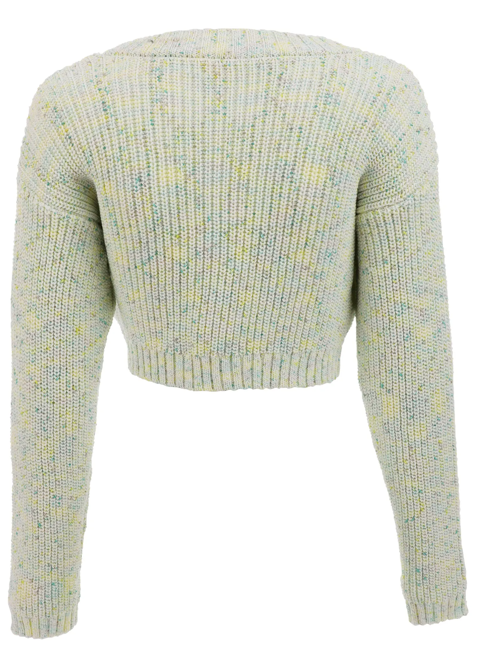 Marled Crop Cardigan - Multi Color