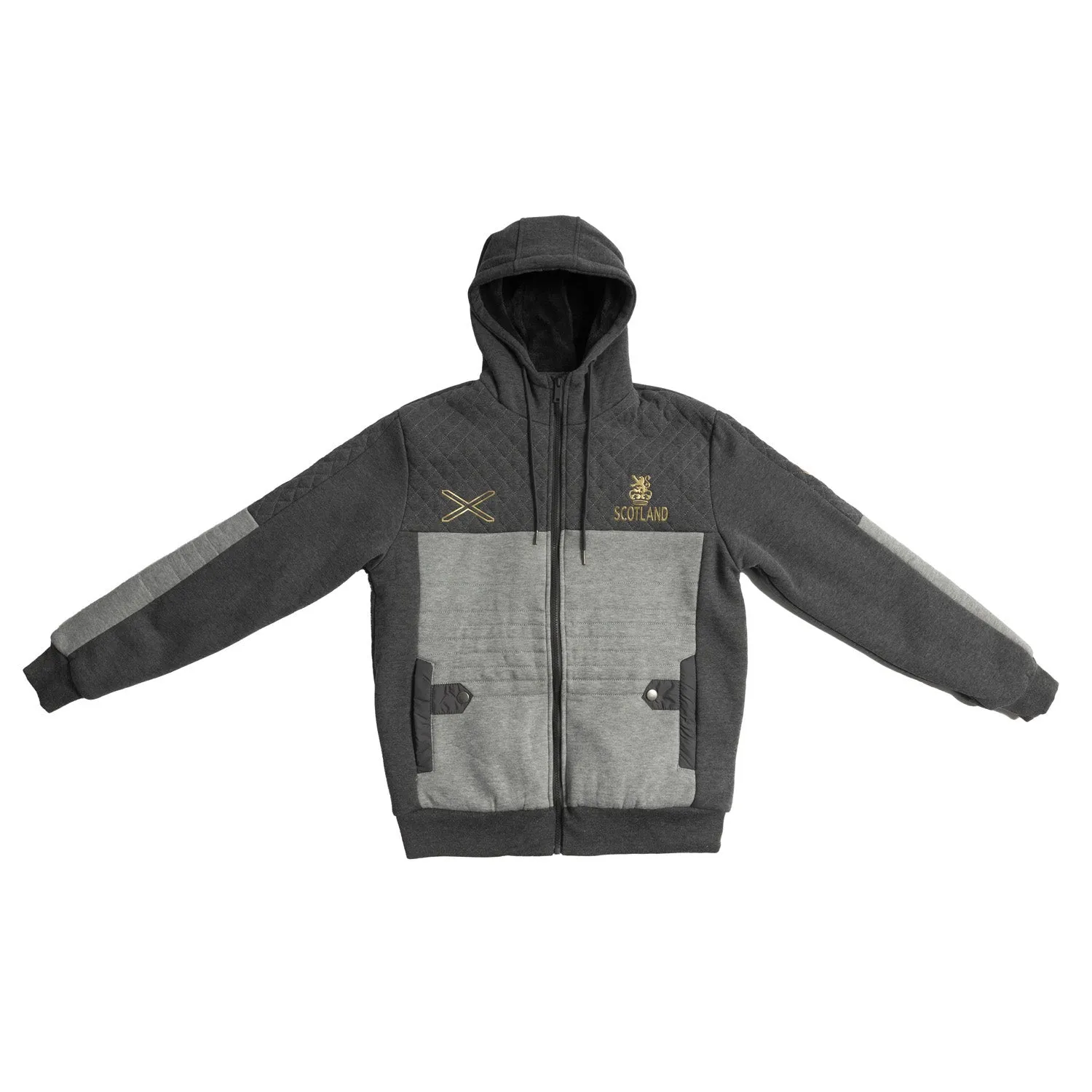 Mens Athens Puffer Jacket Dark Grey/Grey