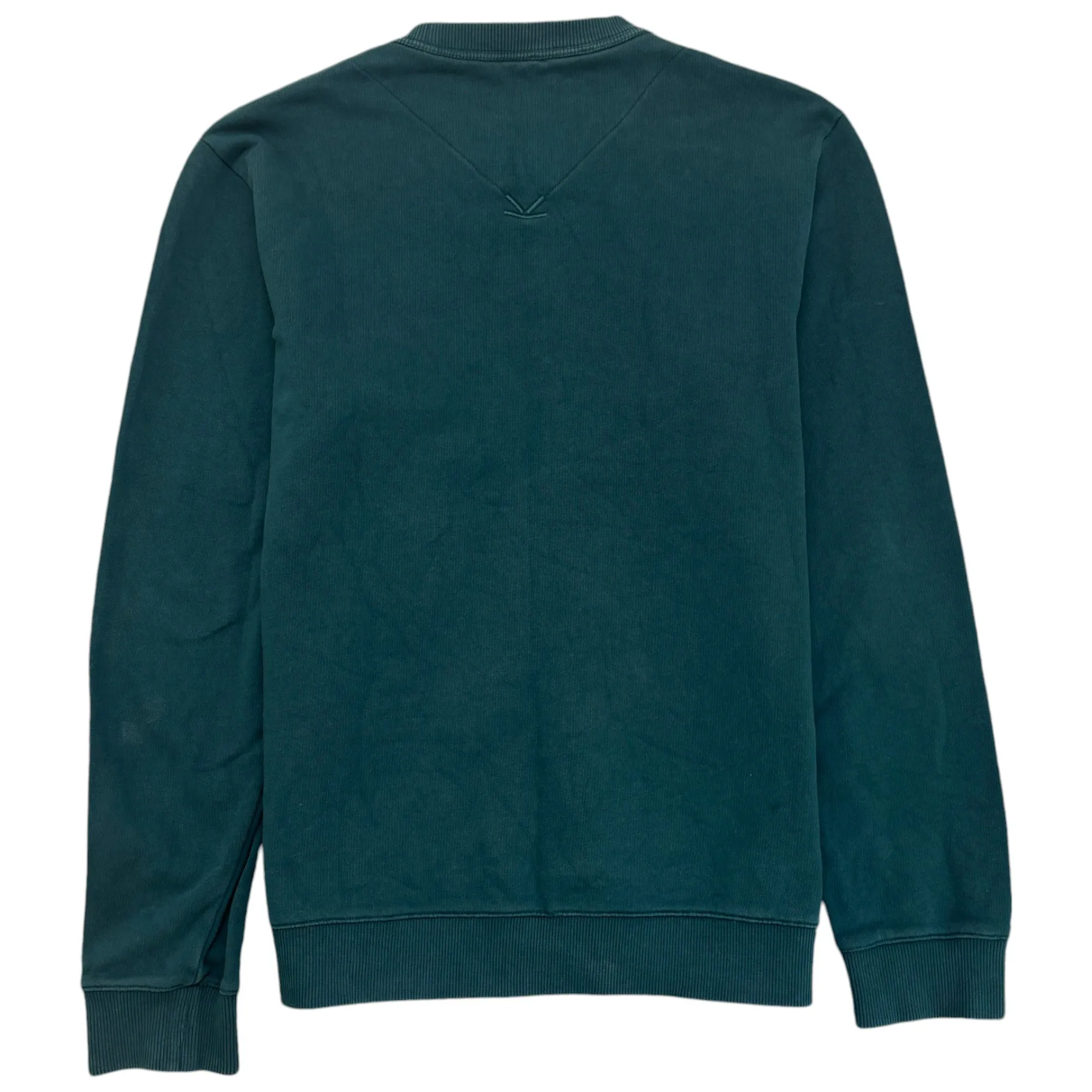 Men's Embroidered Logo Jumper Green Size S