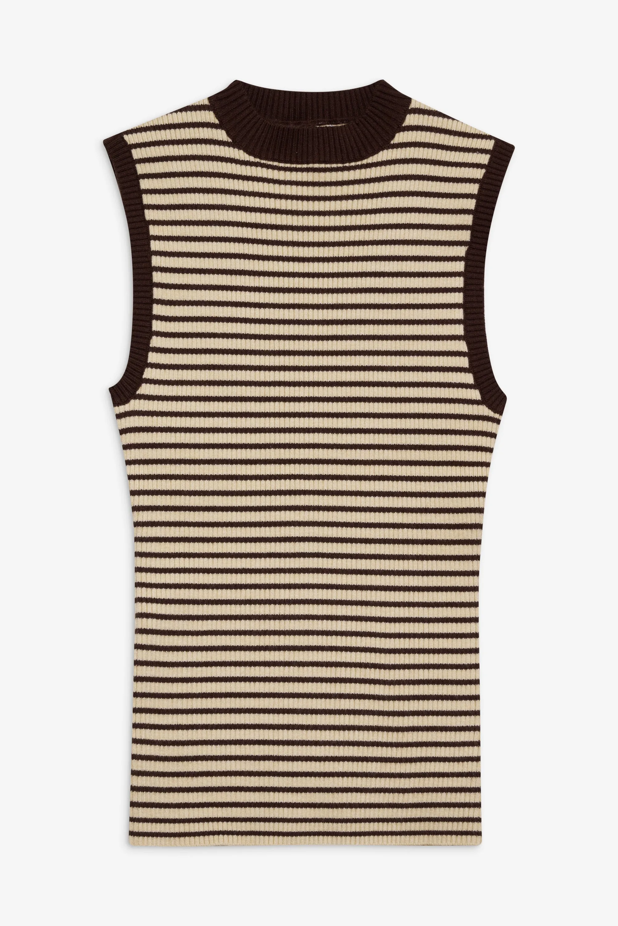 Mila Sleeveless Knit Sweater - 70s Stripe