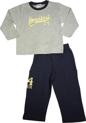 Mish - Little Boys - 5 Styles - 100% Cotton - Long Sleeve Pant Set