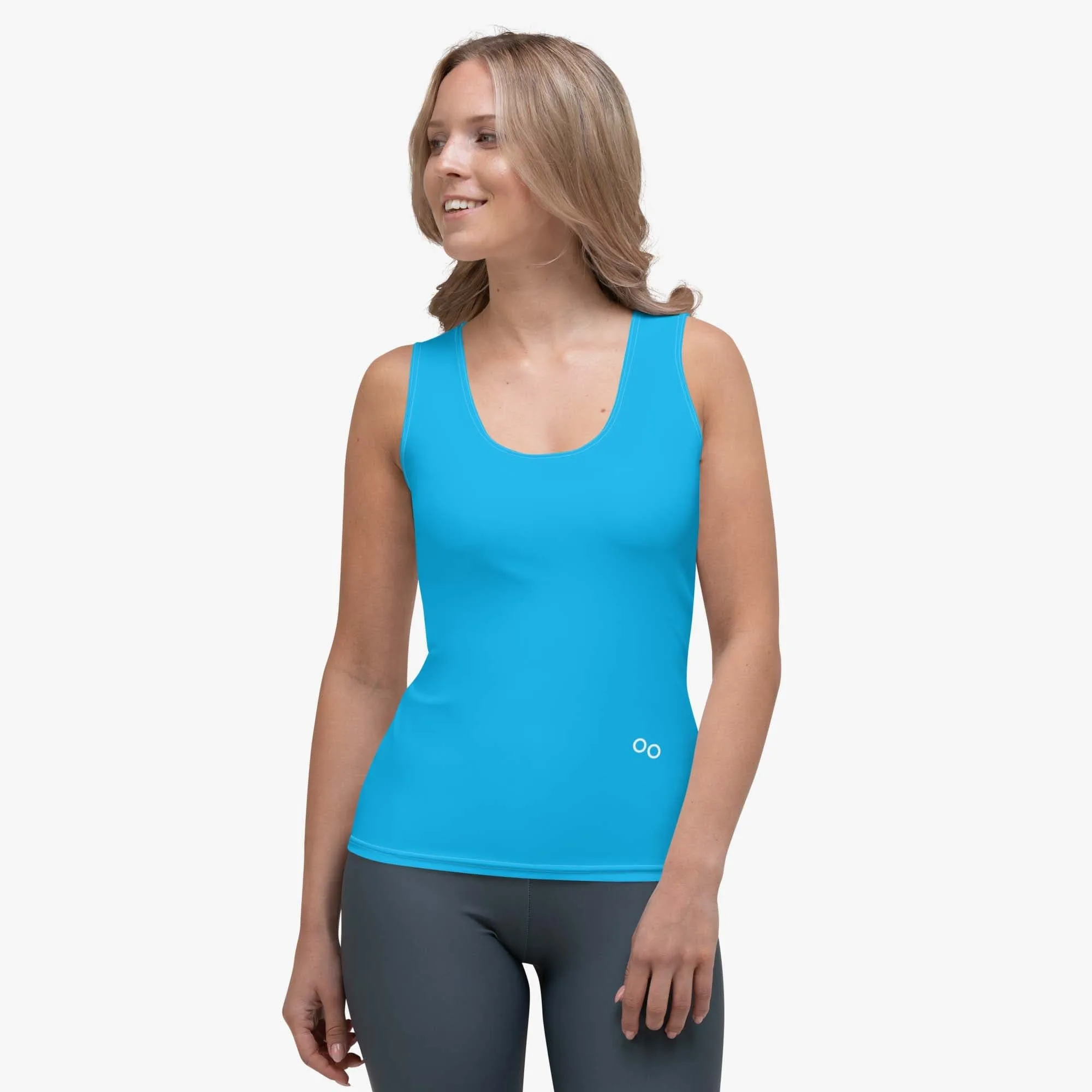 Monochrome Flex Vest Cyan