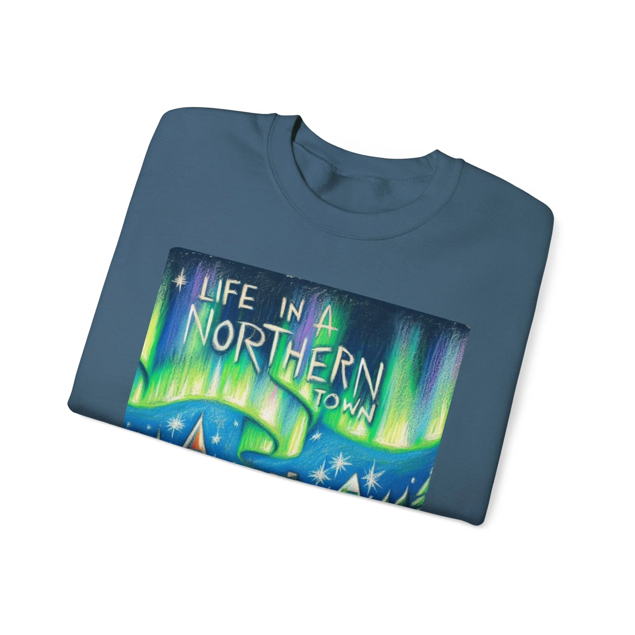 Northern Lights - Unisex Heavy Blend Crewneck Sweatshirt