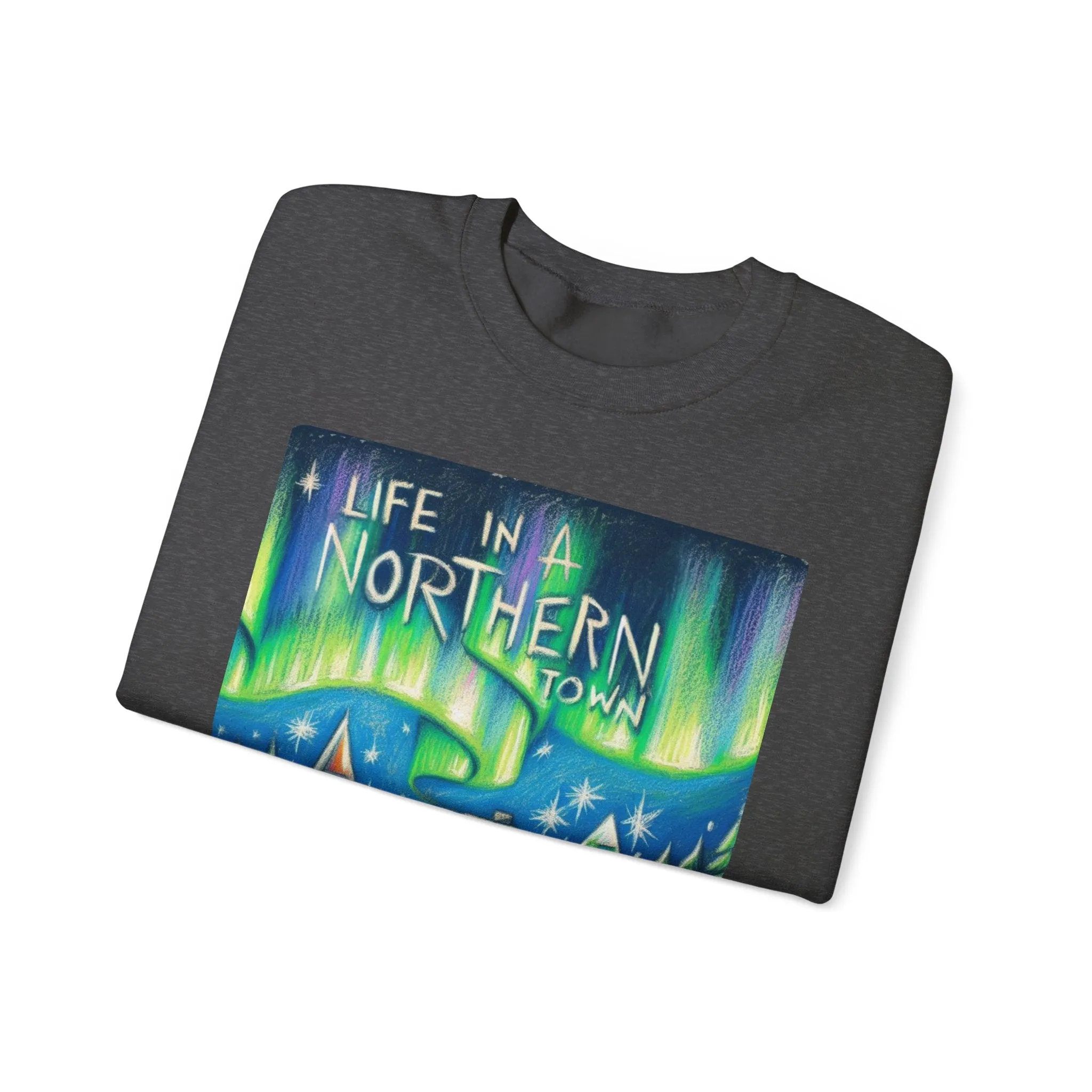 Northern Lights - Unisex Heavy Blend Crewneck Sweatshirt