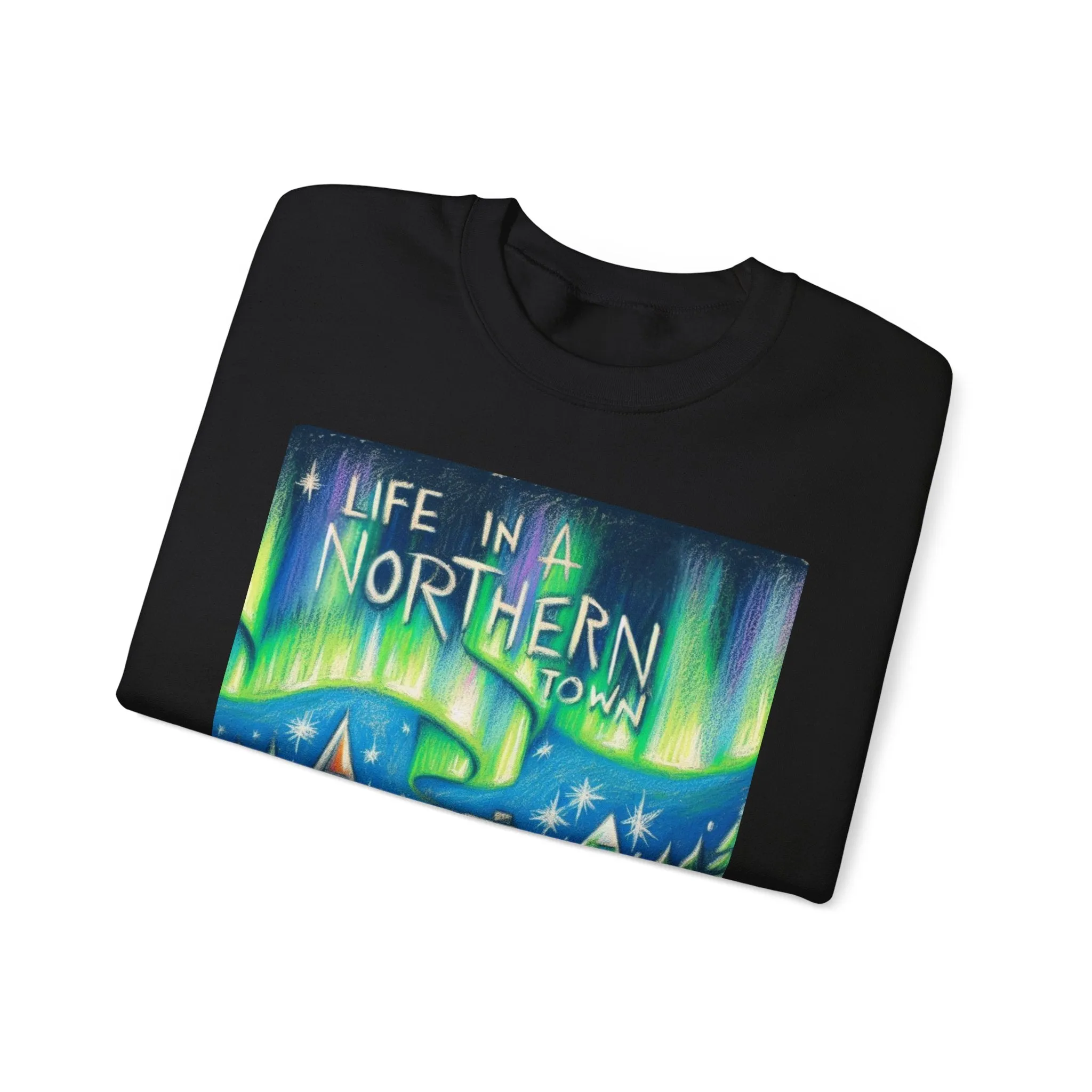 Northern Lights - Unisex Heavy Blend Crewneck Sweatshirt