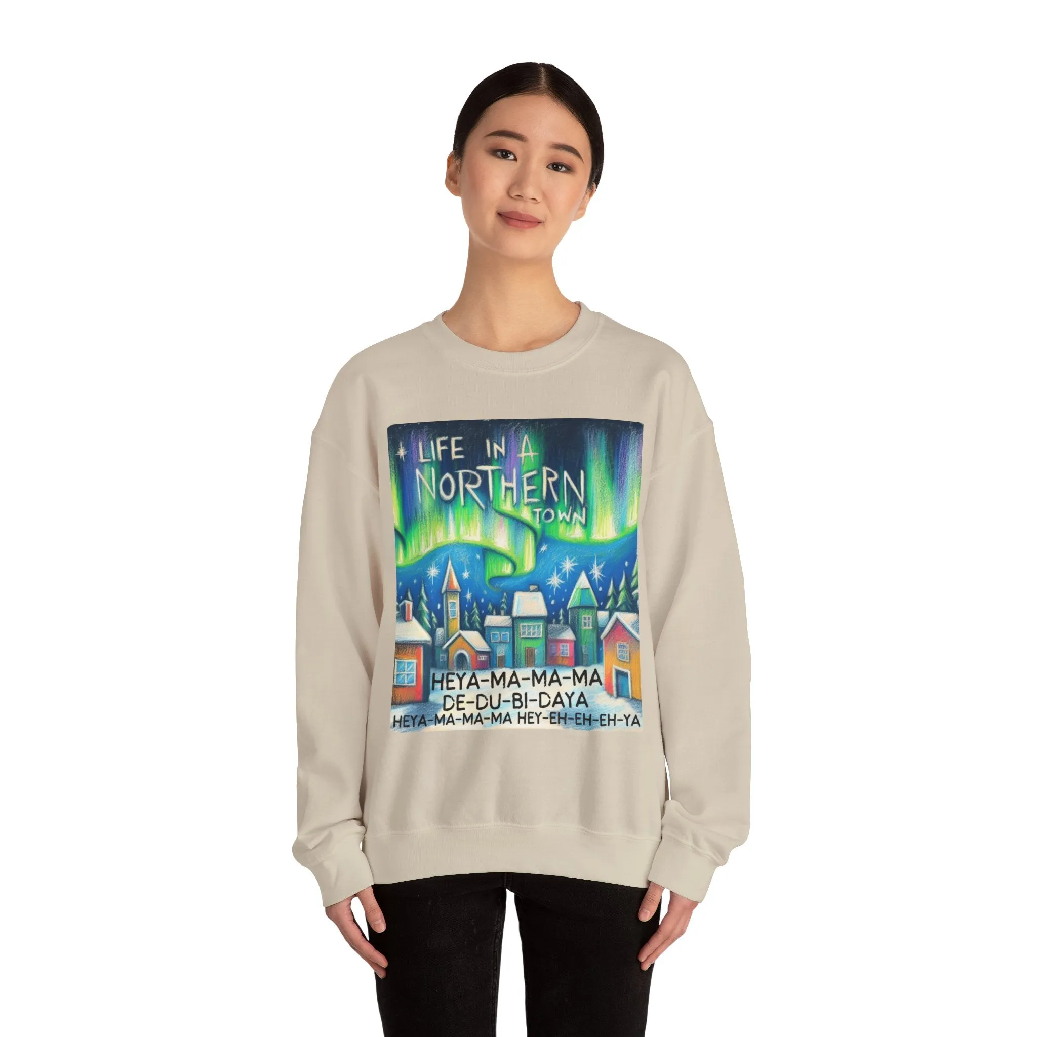 Northern Lights - Unisex Heavy Blend Crewneck Sweatshirt