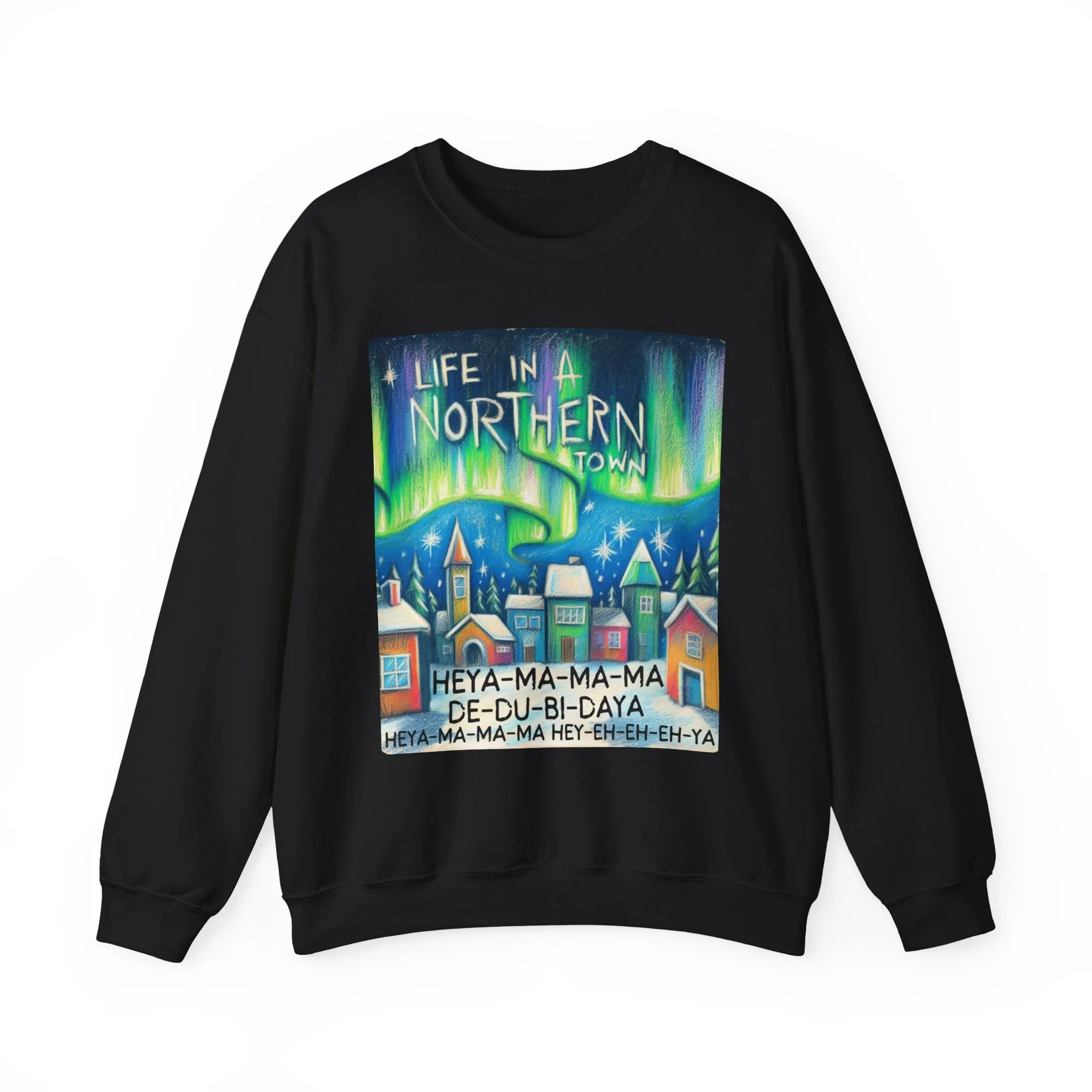 Northern Lights - Unisex Heavy Blend Crewneck Sweatshirt