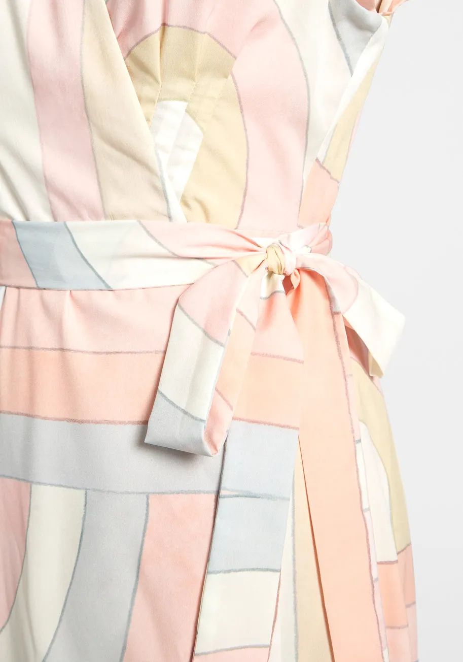 Pastel Me Everything Wrap Dress