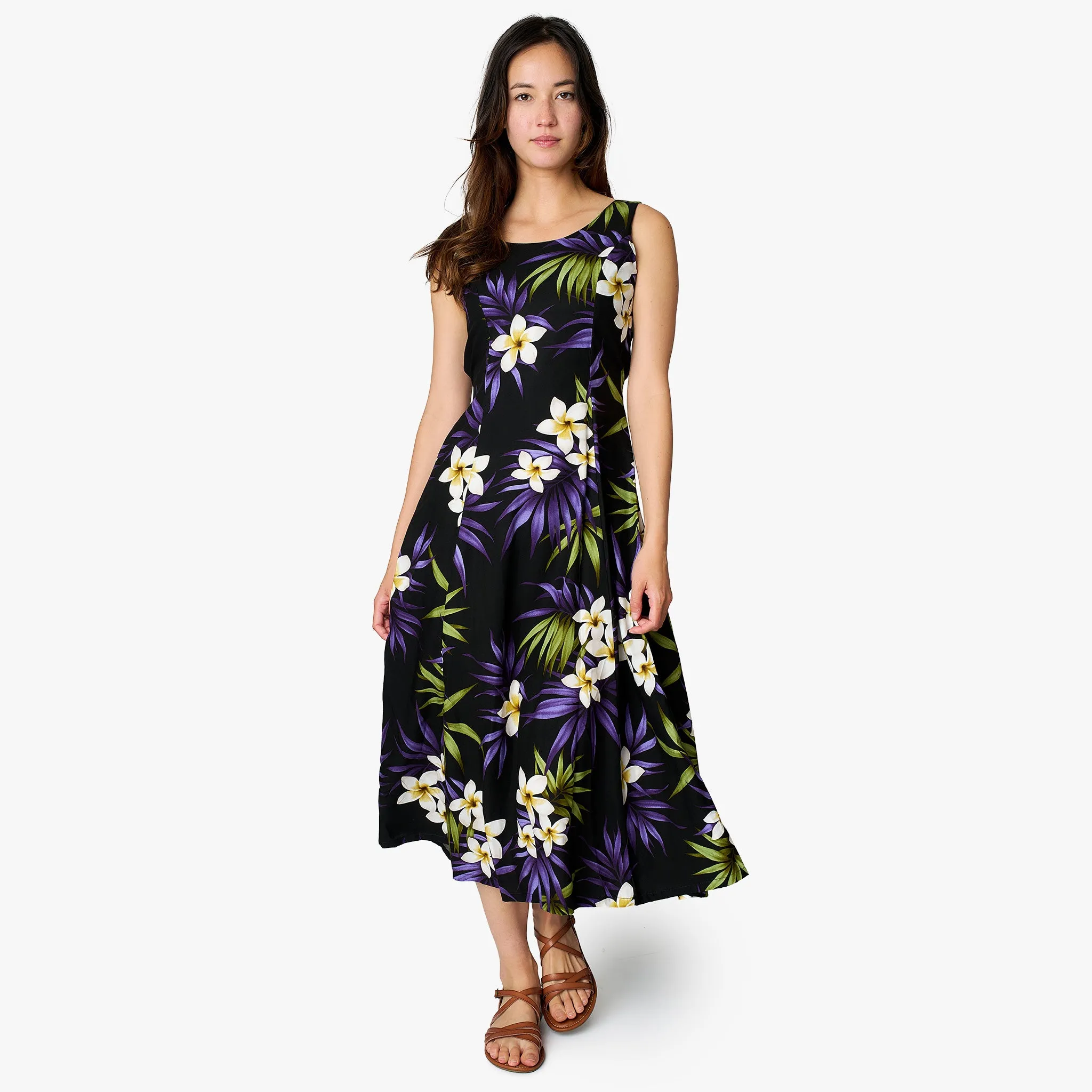 Plumeria Cluster Sylvia Dress