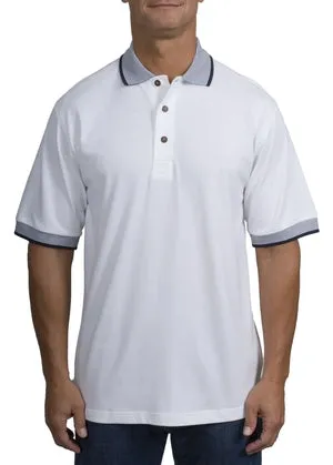 Port Authority - Jersey Knit Sport Shirt with Stripe Trim. K443