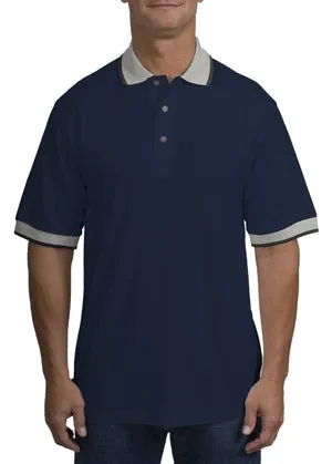 Port Authority - Jersey Knit Sport Shirt with Stripe Trim. K443