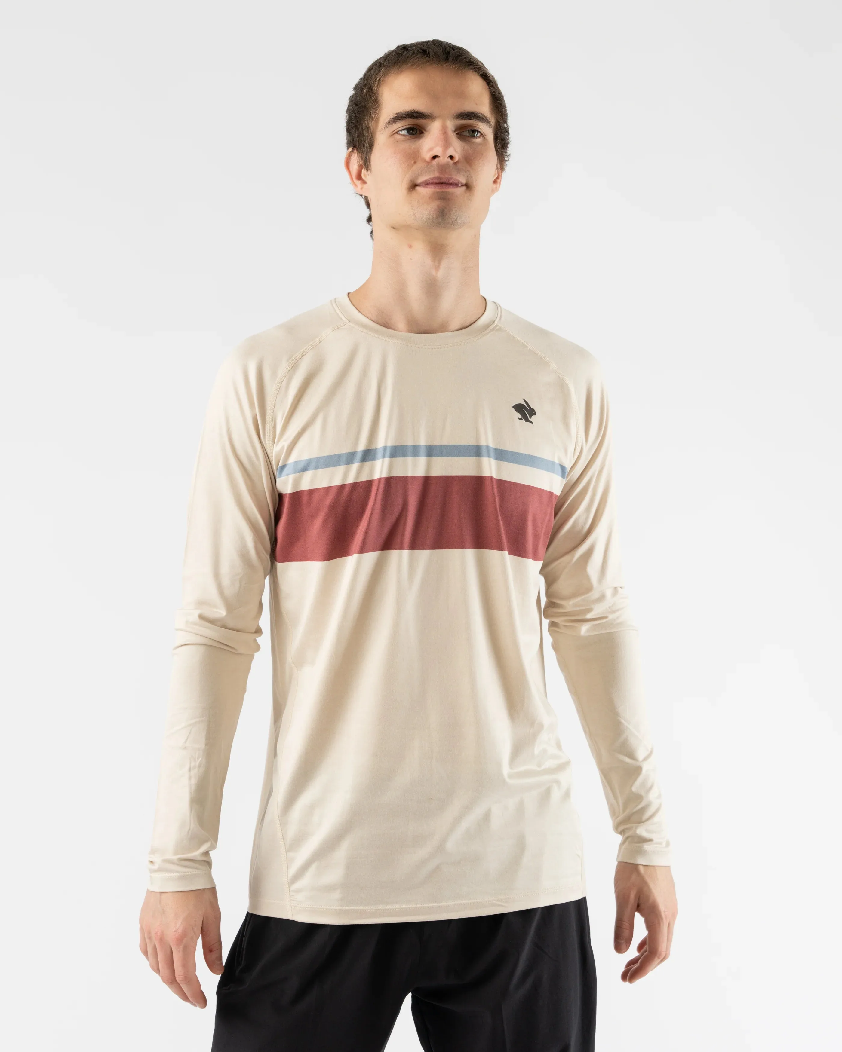 rabbit | EZ Tee Long Sleeve | Men's | Seedpearl Stripe