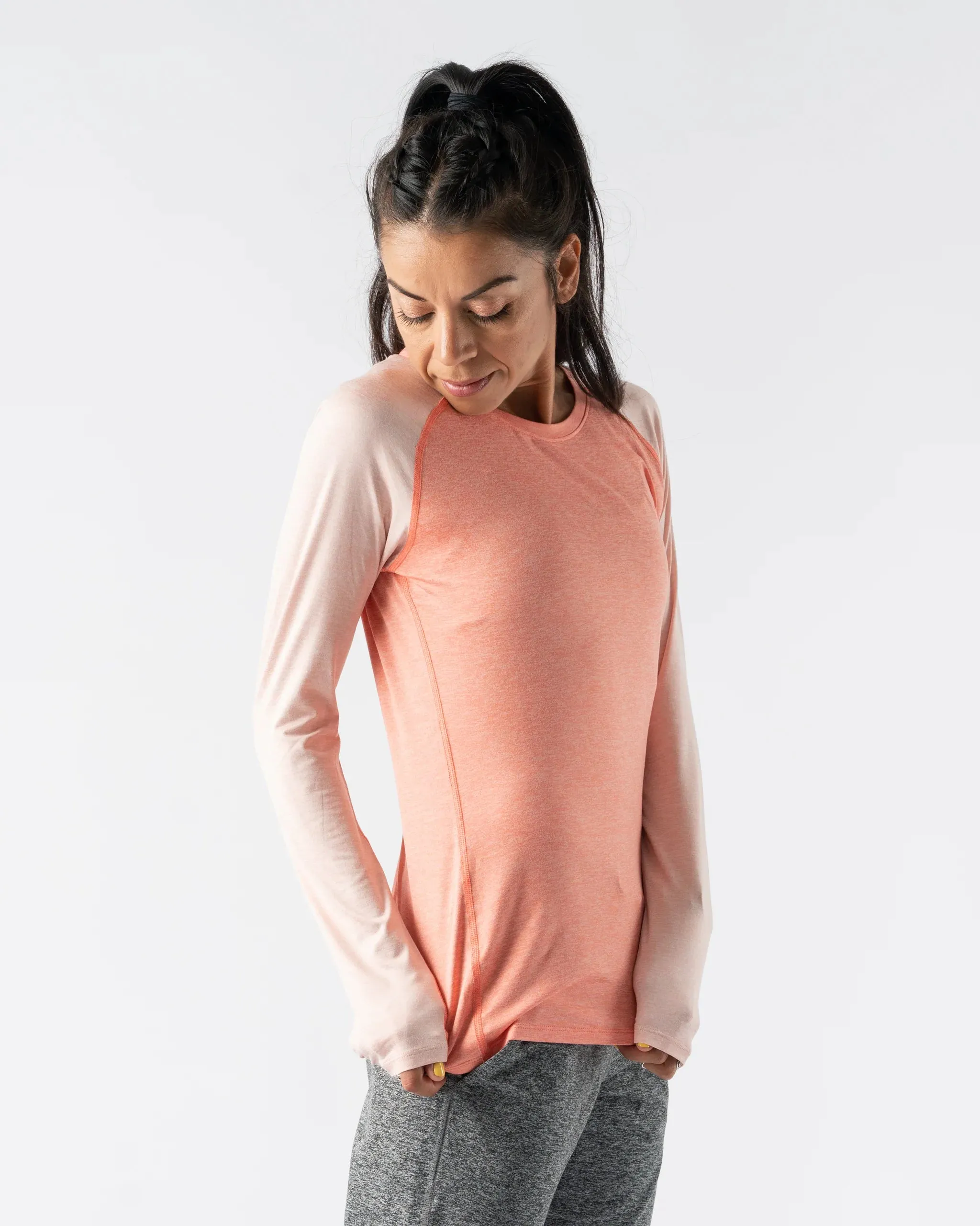 rabbit | EZ Tee Long Sleeve | Women's | Coral Quartz