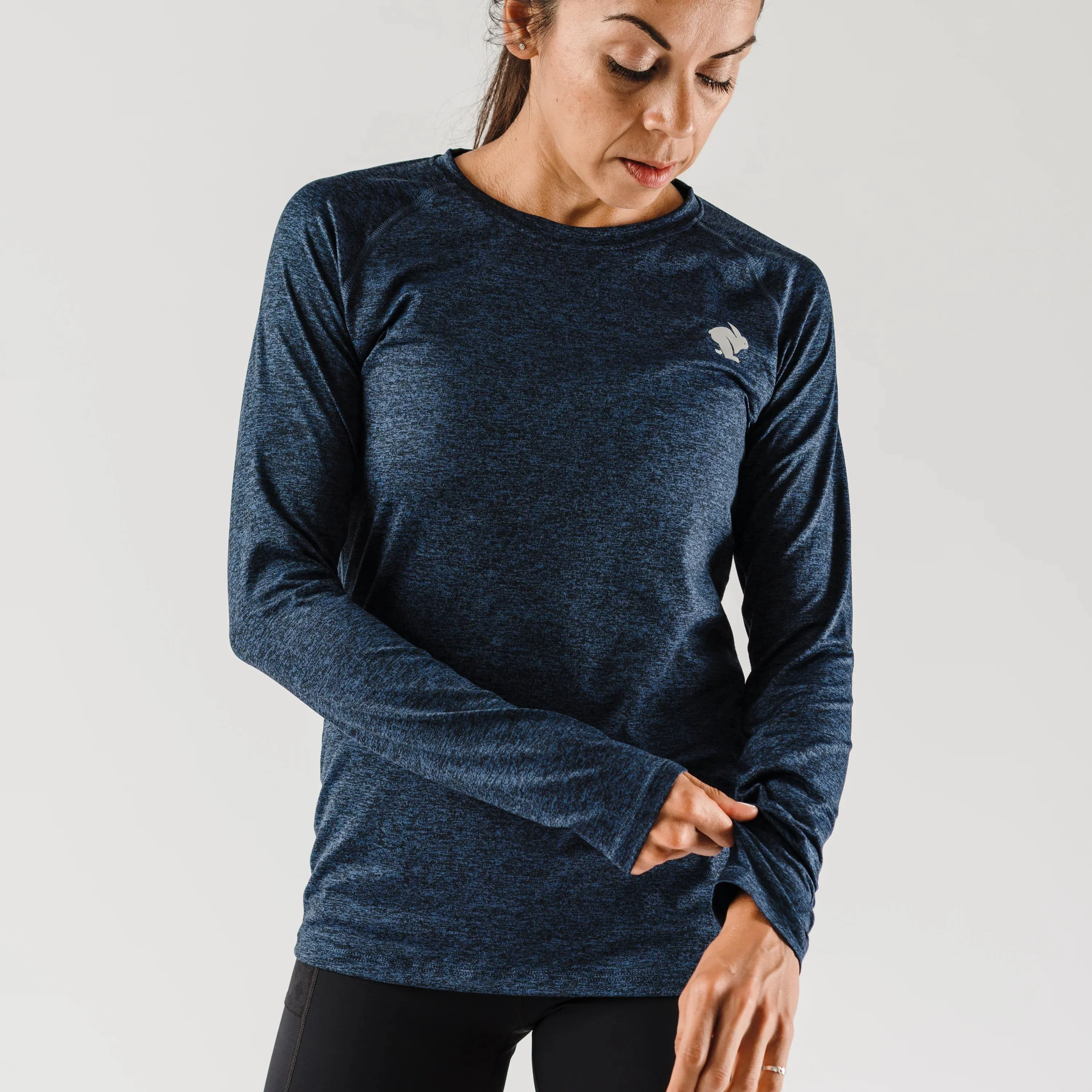 rabbit | EZ Tee Long Sleeve | Women's | Eclipse Heather