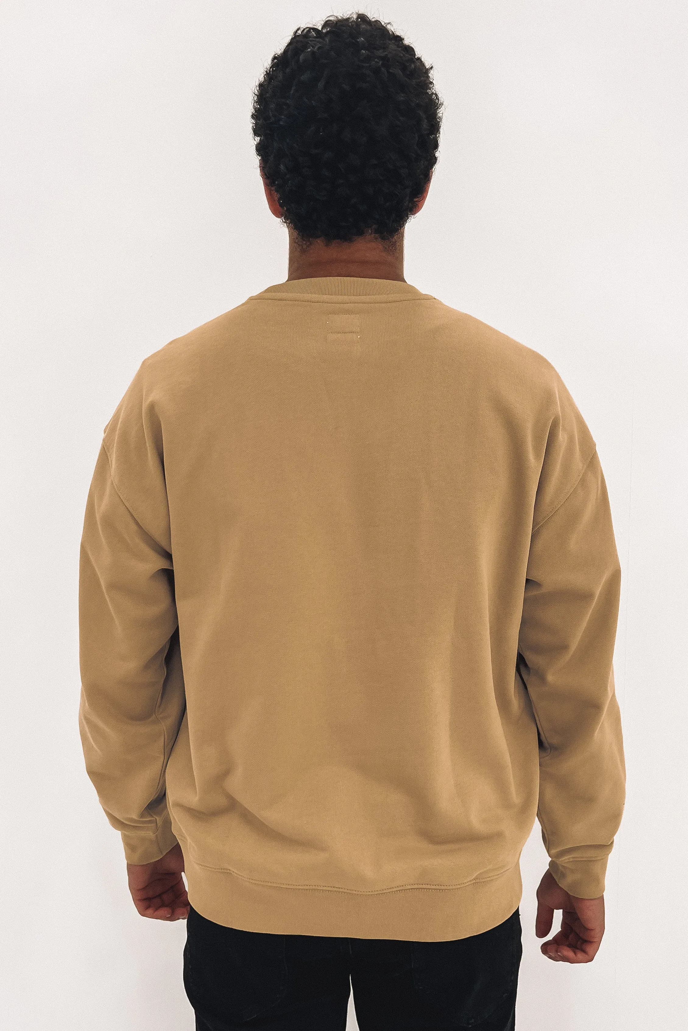 Red Tab Sweats Crewneck Jumper Petrified Oak