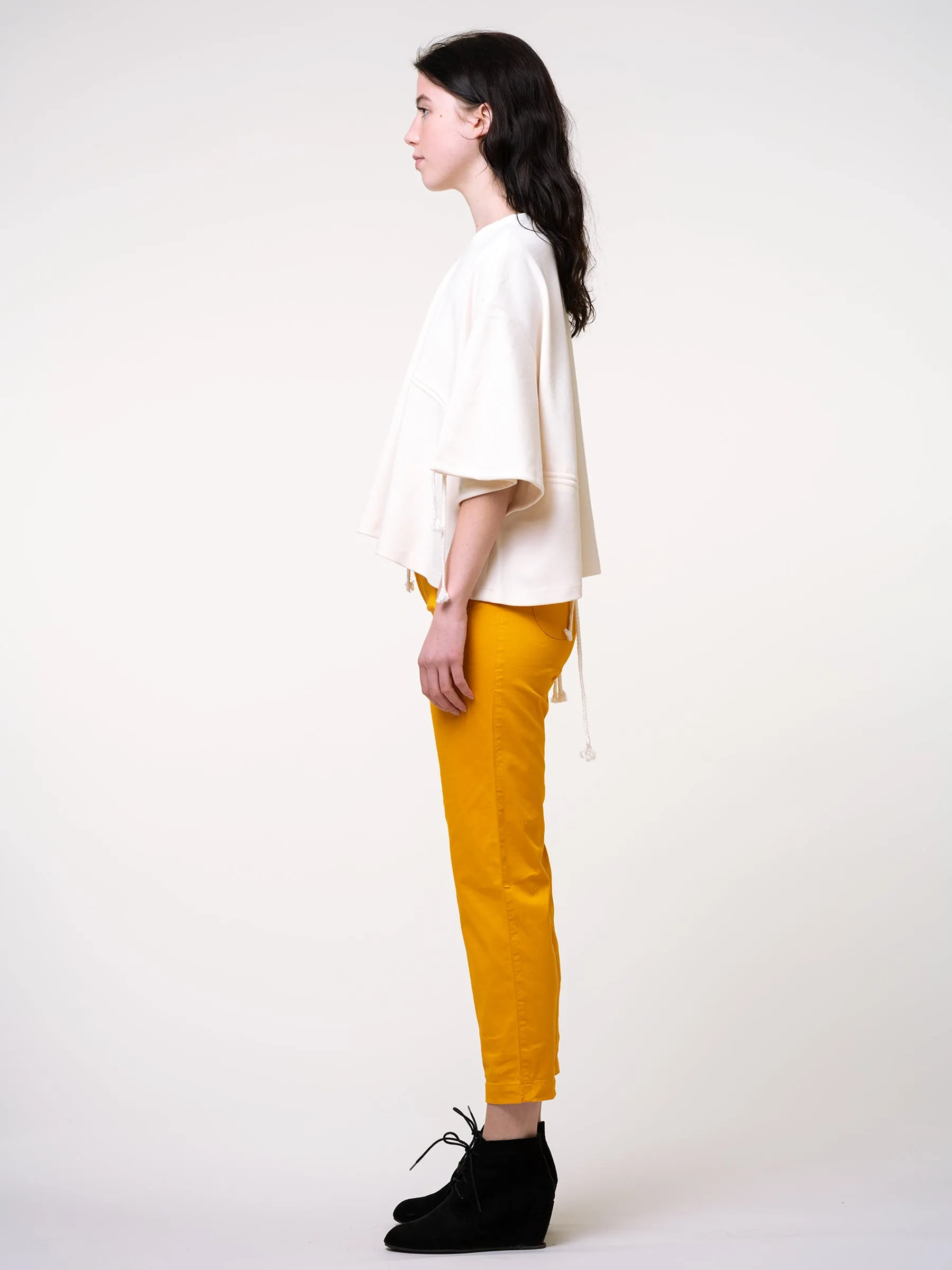 Rimless | Orange-yellow Straight Cropped Pants