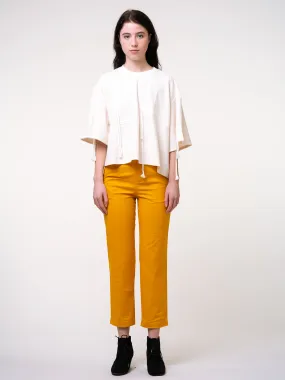 Rimless | Orange-yellow Straight Cropped Pants