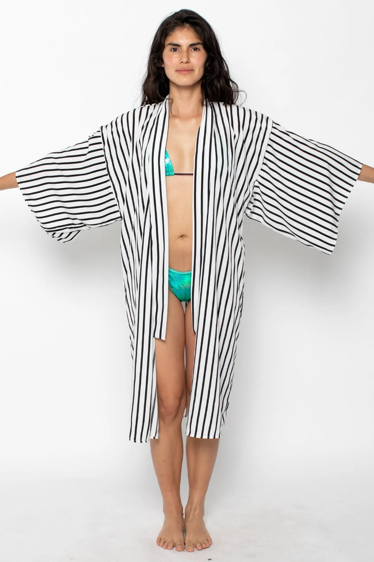 RPCH01 - Printed Chiffon Kimono Robe