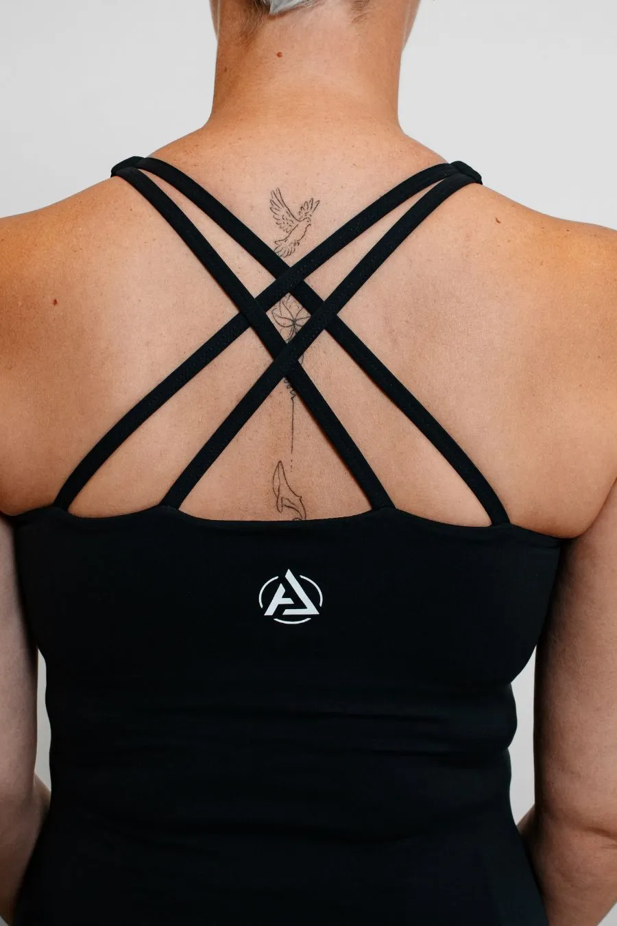 Second Skin Strappy Vest - Black