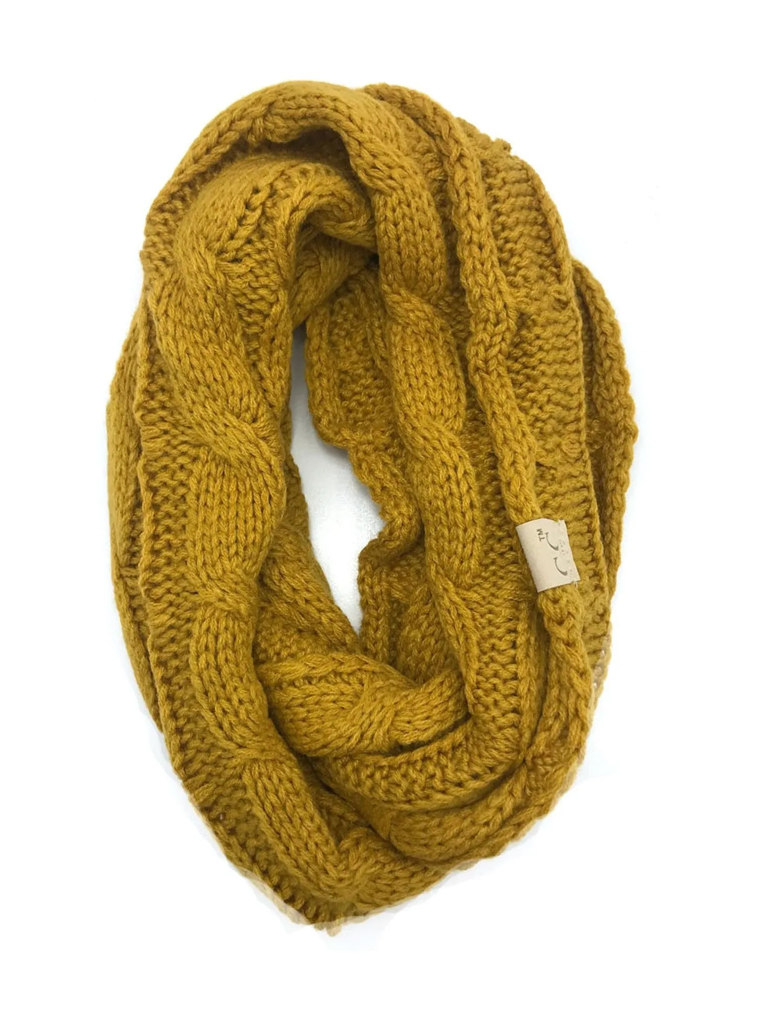 SF-800-KIDS MUSTARD INFINITY SCARF