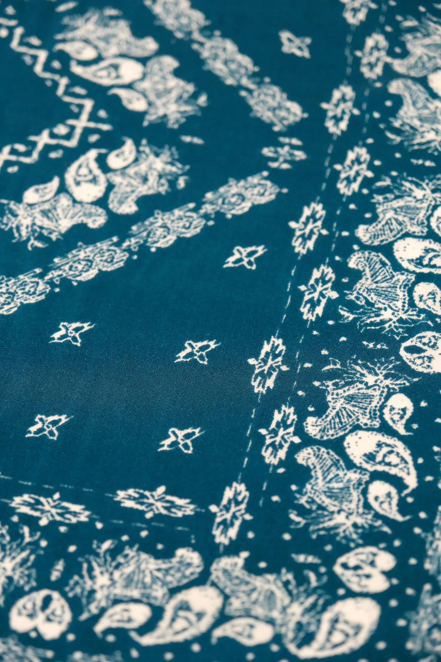 Silk Scarf / Bandana Moroccan Blue