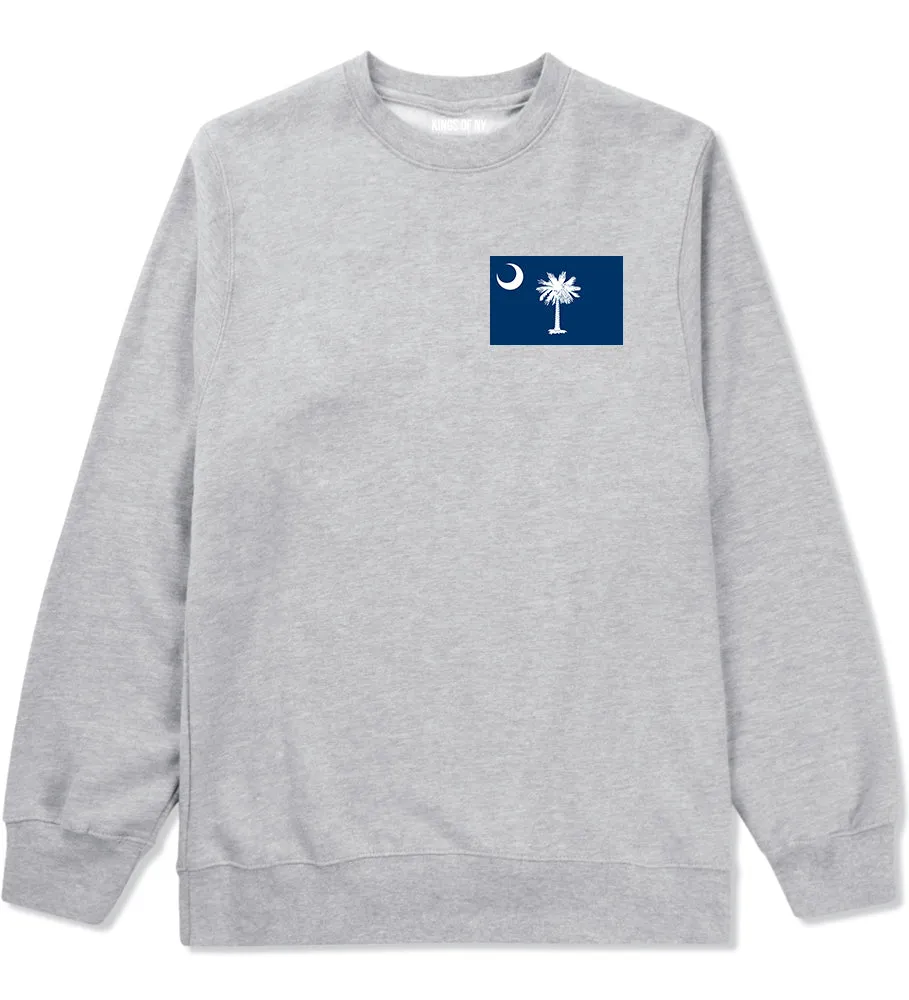 South Carolina State Flag SC Chest Mens Crewneck Sweatshirt