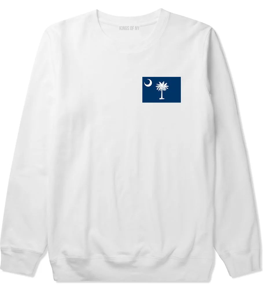 South Carolina State Flag SC Chest Mens Crewneck Sweatshirt