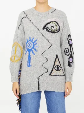 Stella Mccartney Folk Embroidery Jumper