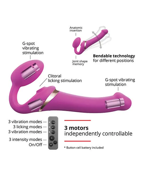 Strap-on-Me Vibrating Licking Strapless Strap-on