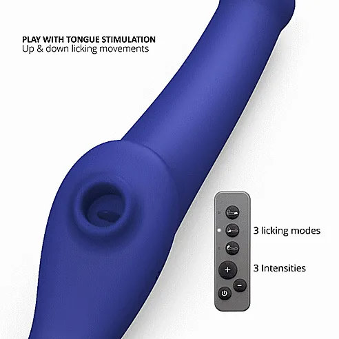 Strap-on-Me Vibrating Licking Strapless Strap-on