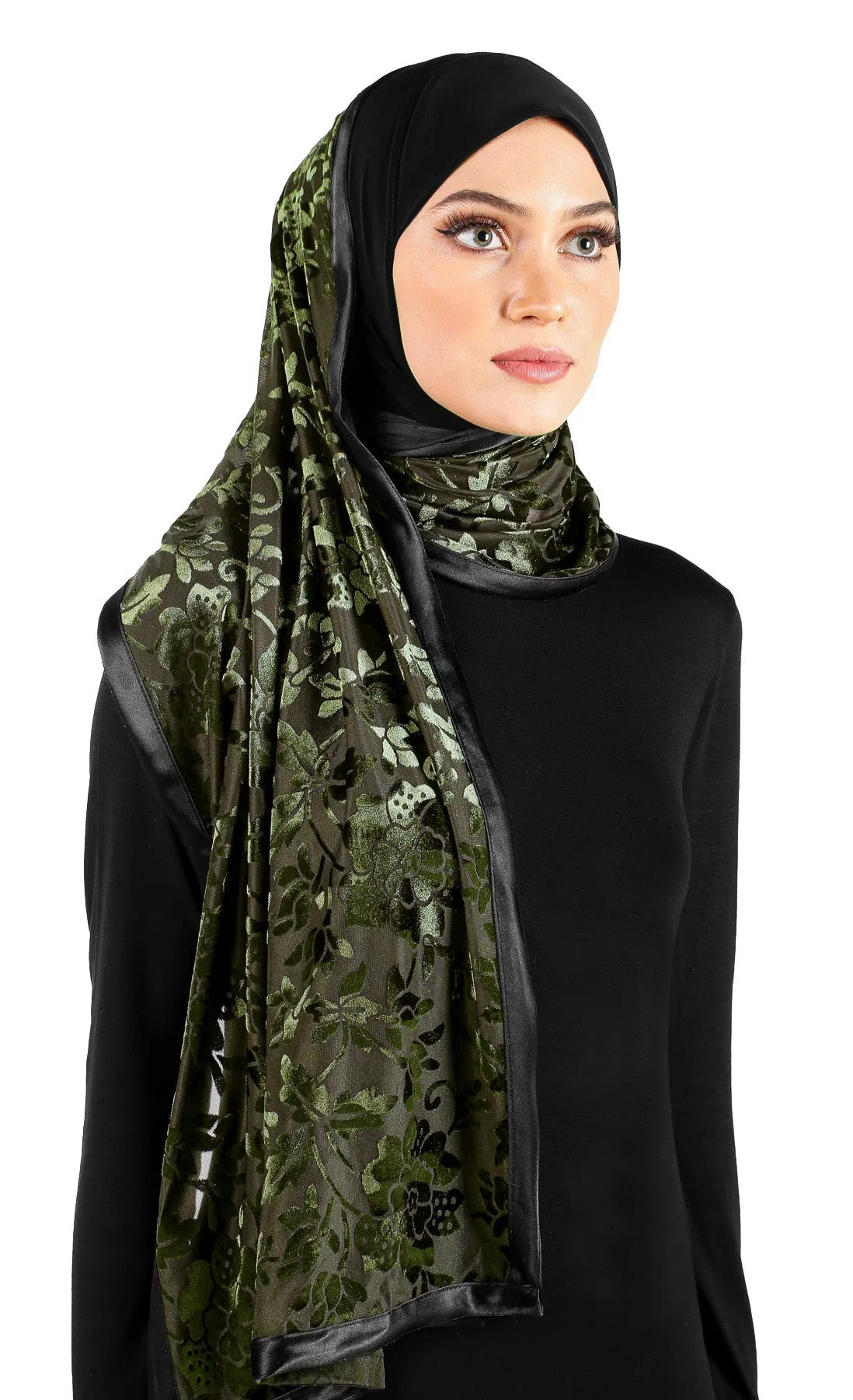 Stylish Mona Kuwaiti Hijabs with Wrap Shawl