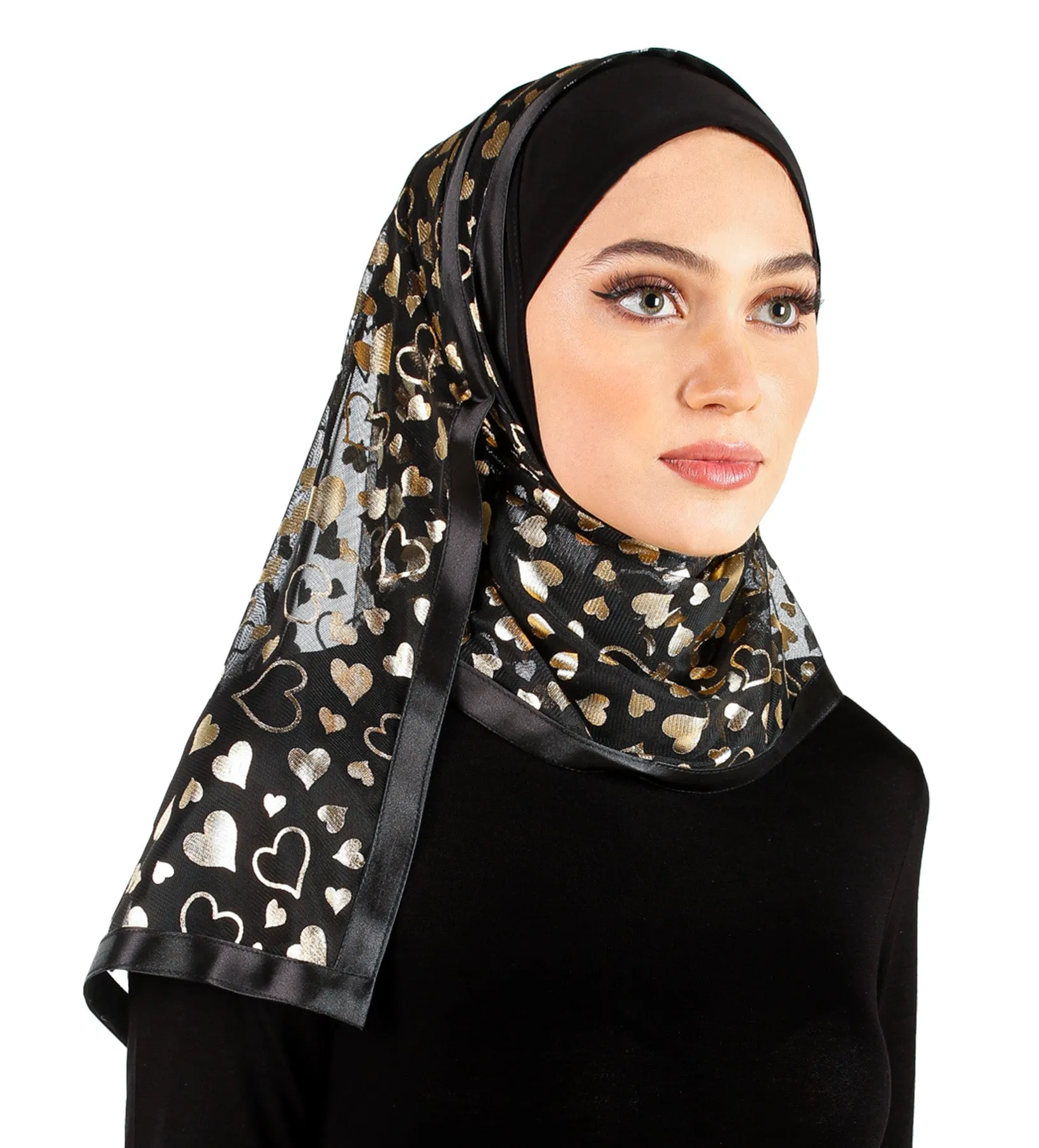 Stylish Mona Kuwaiti Hijabs with Wrap Shawl